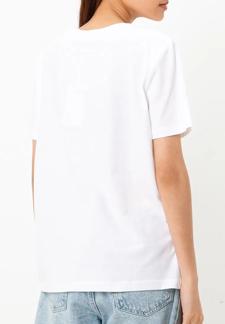 Футболка с круглым вырезом, Tommy Jeans Tommy Hilfiger, белый — фото 2