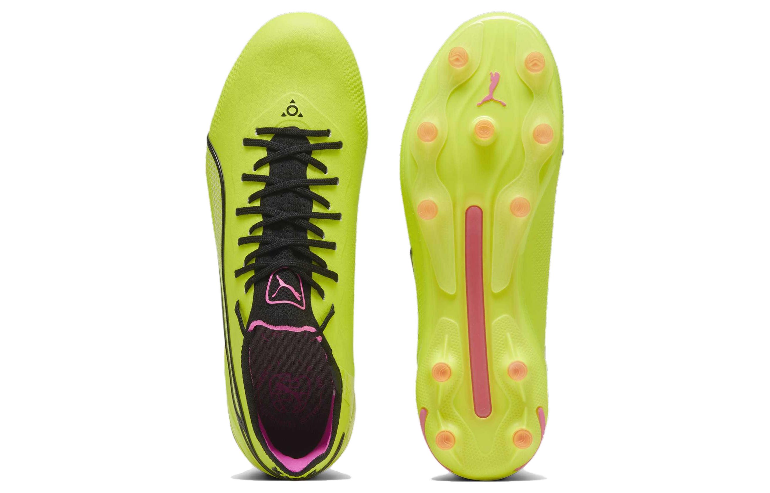 Кроссовки для футбола King Ultimate FG/AG женские зелёные чёрные PUMA — фото 4