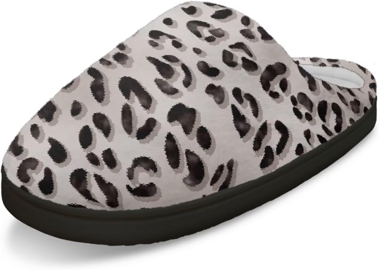 

Домашние тапочки для женщин и мужчин, размеры 4-12, плюшевые, ультрамягкие, уютные, без шнурков Fuojuvelie, серый