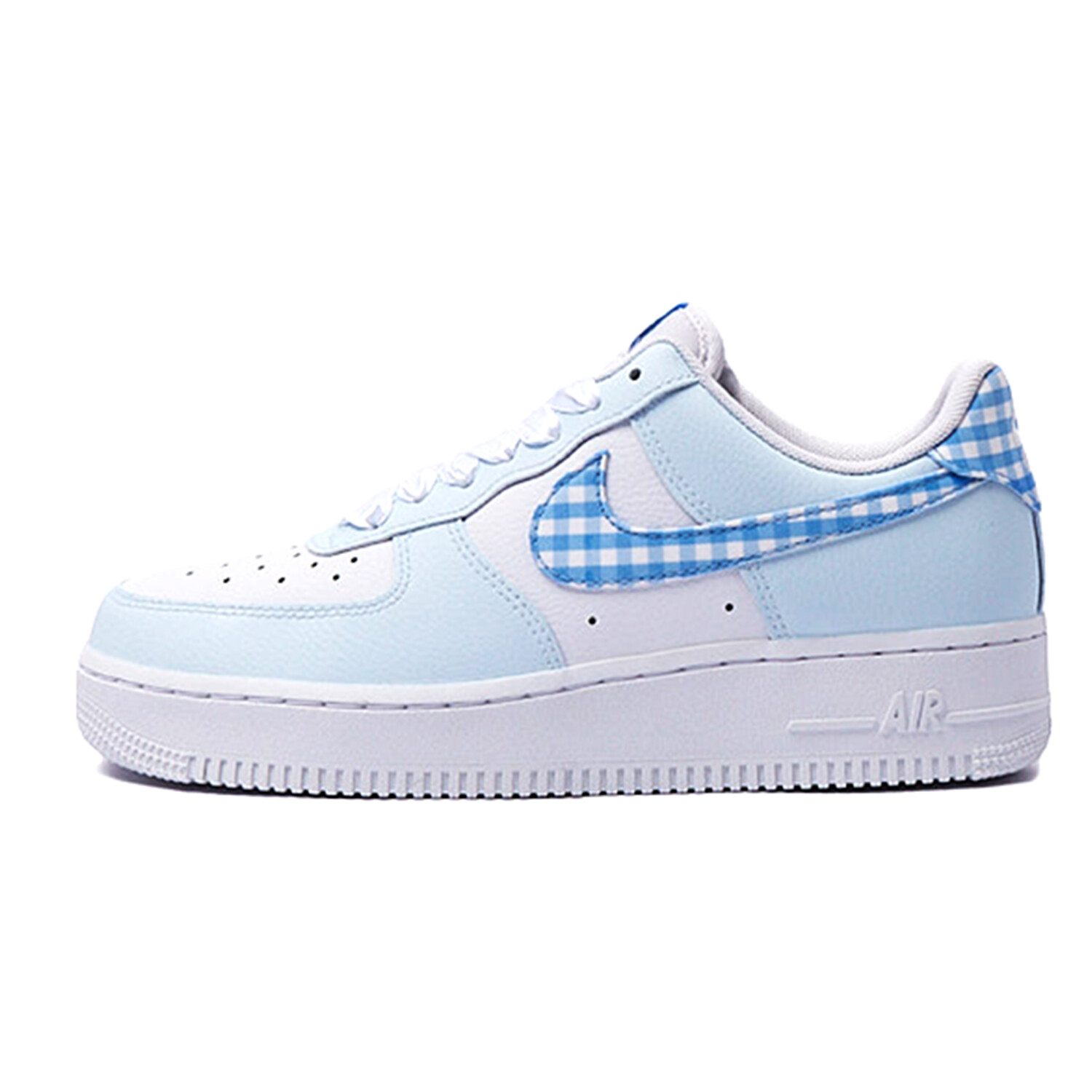 

Кроссовки Nike Air Force 1 Skateboarding Shoes Women's Low-top White/blue, голубой, Синий, Кроссовки Nike Air Force 1 Skateboarding Shoes Women's Low-top White/blue, голубой
