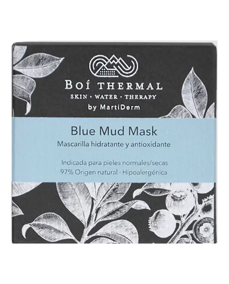 Маска для лица Boithermal By Martiderm — Увлажняющая и антивозрастная Blue Mud Mask Boi Thermal от, 50 мл — фото 2