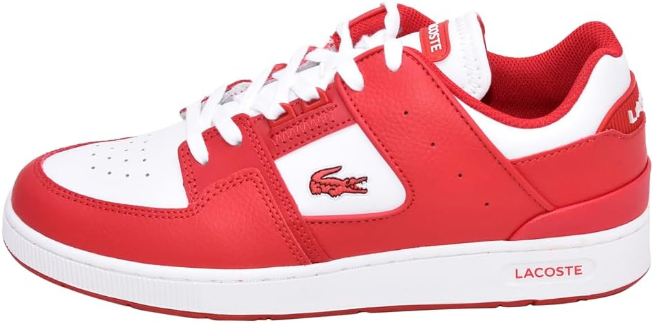 Кроссовки мужские Lacoste Court Cage, белый/красный — фото 3