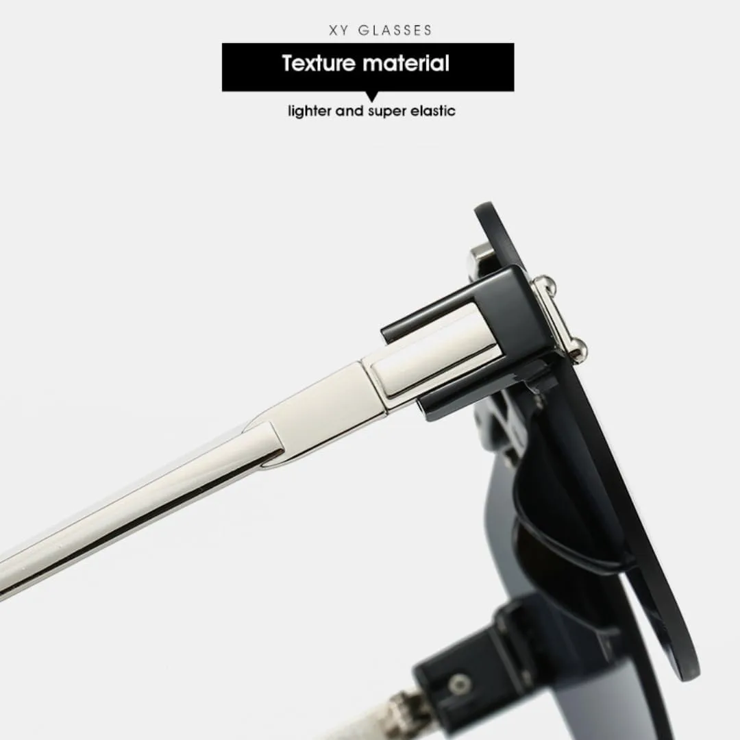 

Классические солнцезащитные очки в полуободковой оправе для женщин и мужчин, винтажные, большие, в стиле панк, с металлическим блеском, роскошные VFDHN, 7019-c7