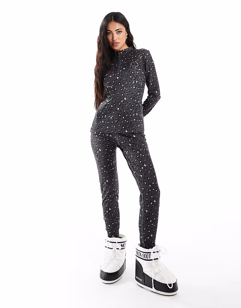 

Леггинсы South Beach Base Layer черного цвета