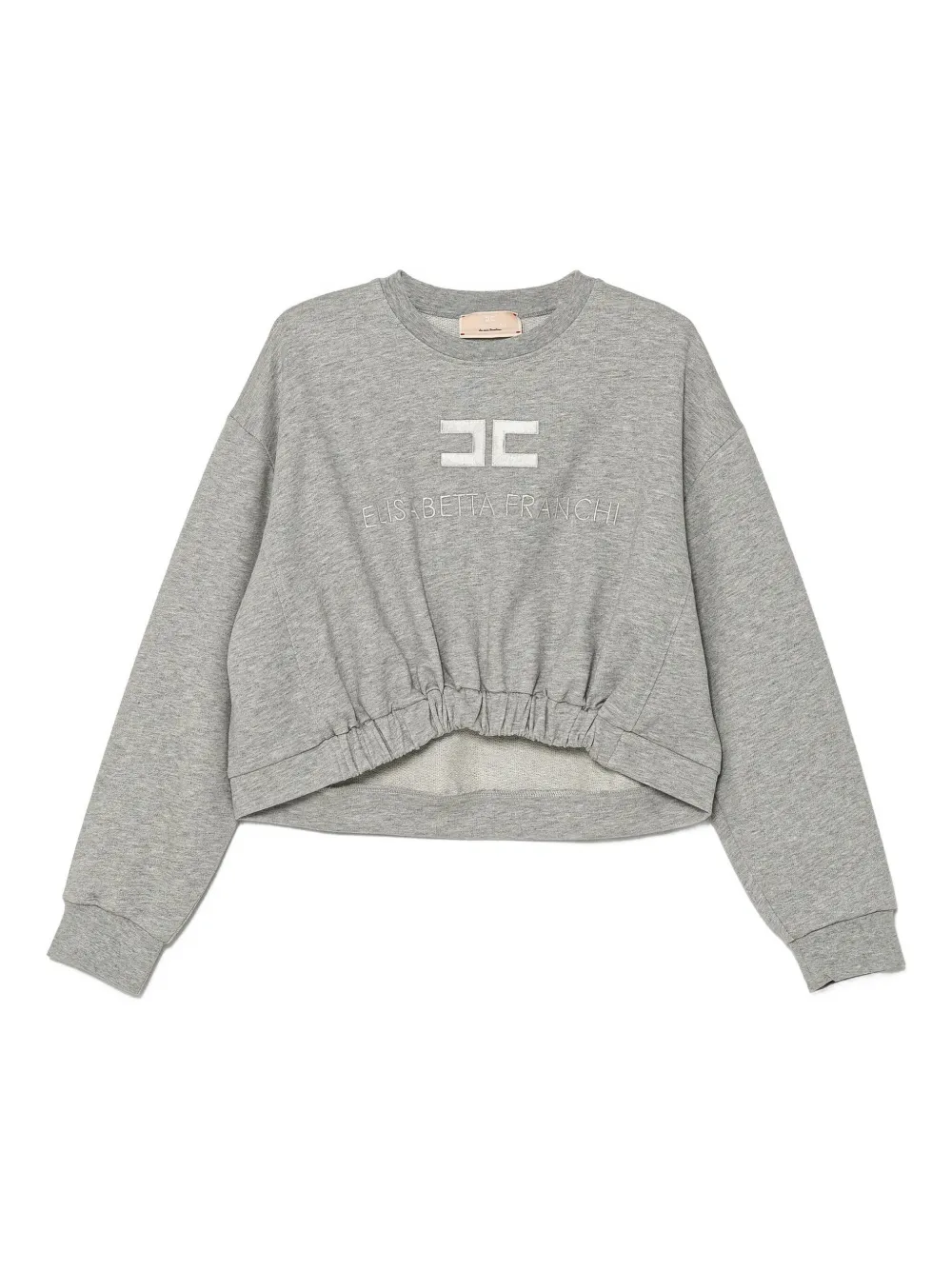 

Толстовка с вышитым логотипом Elisabetta Franchi La Mia Bambina, серый