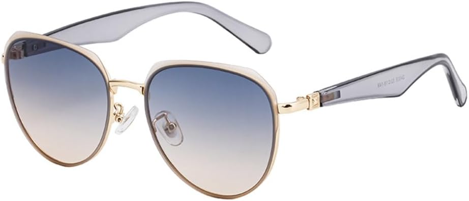 

Круглые солнцезащитные очки без оправы для женщин и мужчин, роскошные ретро-очки «кошачий глаз» без оправы, винтажные солнцезащитные очки с защитой от УФ-излучения UV400 LVTFCO, 5