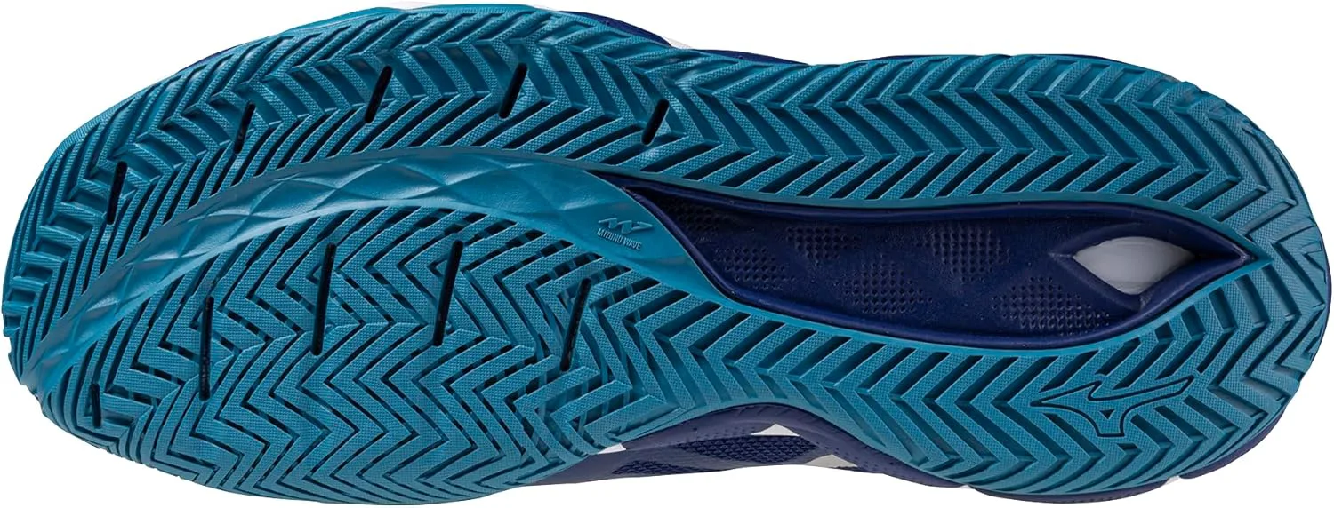 Мужские теннисные кроссовки Mizuno Wave Enforce Tour 2 AC, сине-белый — фото 2