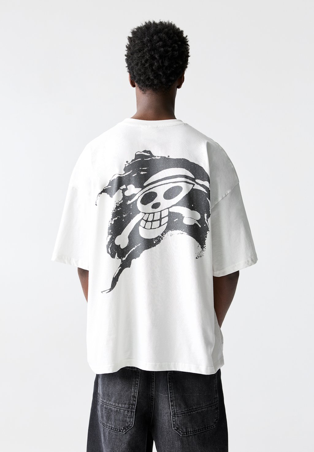 

Футболка с принтом PULL&BEAR, белый