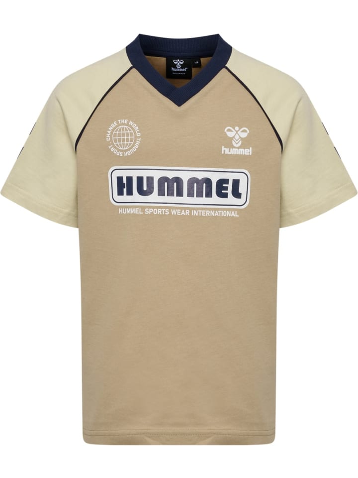 

Рубашка "Rolf T-Shirt S/S" бежевого цвета Hummel