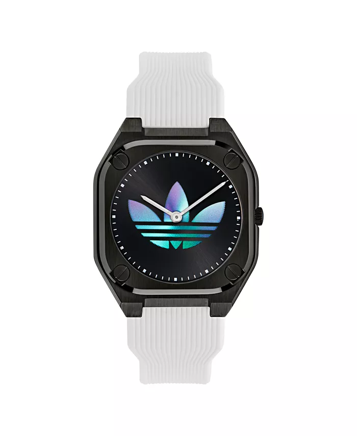 

Унисекс аналоговые белые силиконовые часы, 39 мм adidas