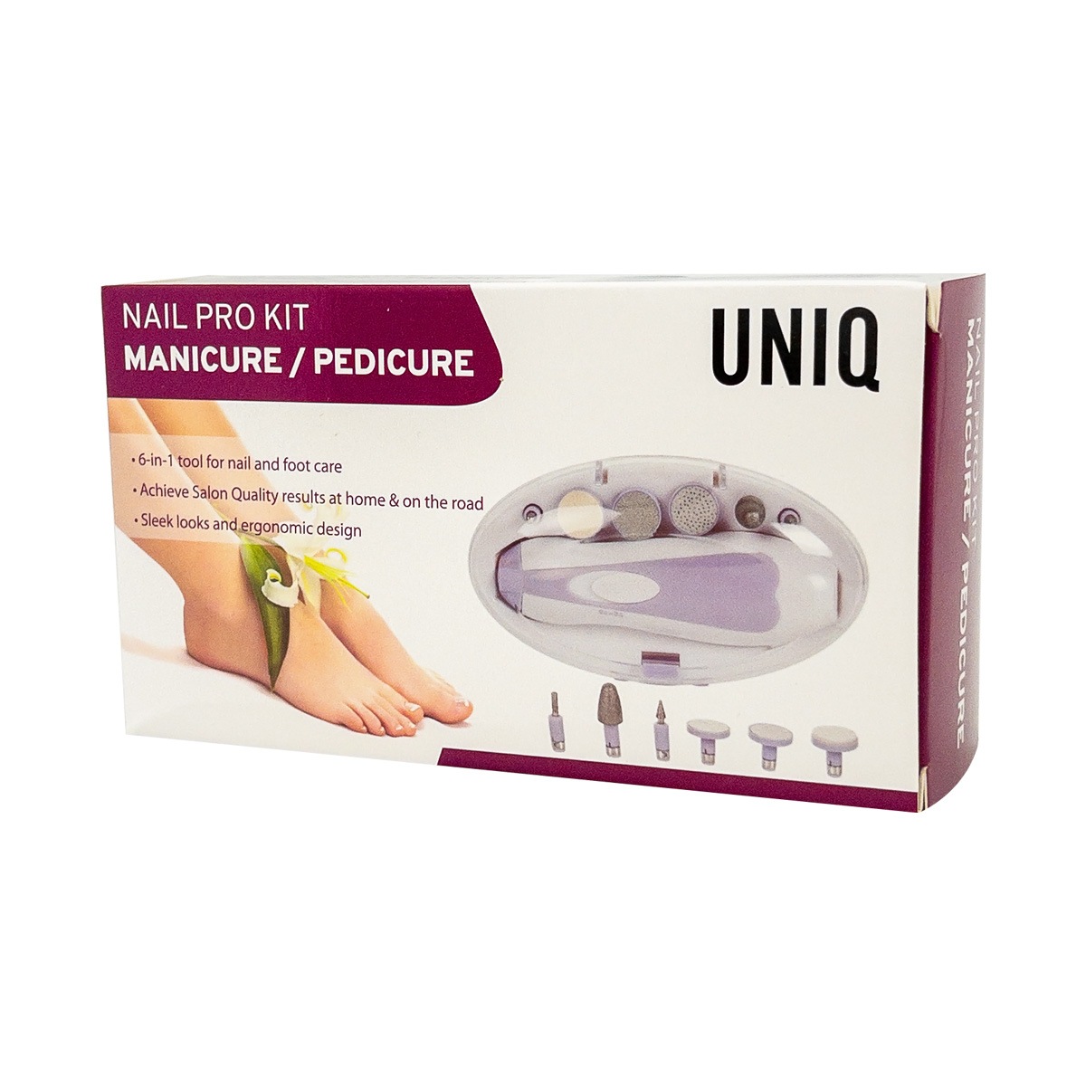 Пилочка для ногтей maniküre- & pediküre-set Uniq, weiß — фото 3