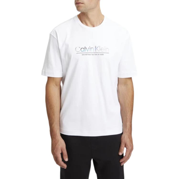 Футболка CALVIN KLEIN мужская белая — фото 2