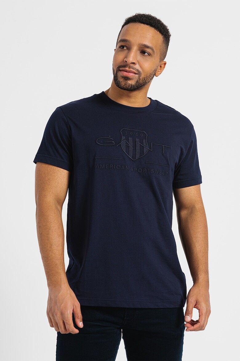 

Хлопковая футболка Archive Shield Gant, синий
