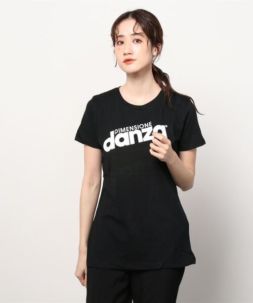 

Футболка с логотипом DIMENSIONE danza, черная