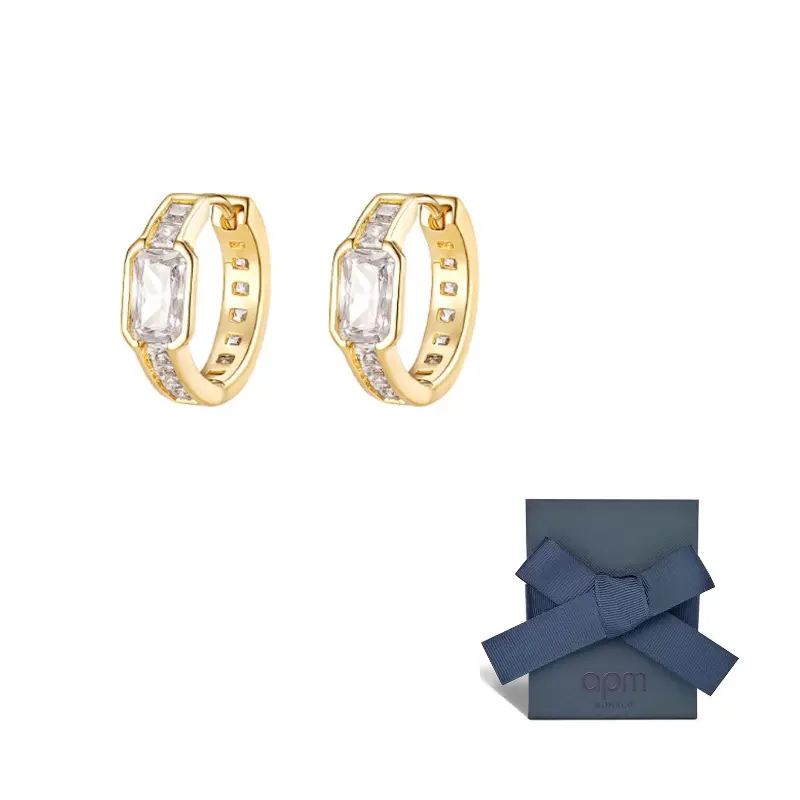 

Золотые серьги из сплава для женщин Apm Monaco, золотой