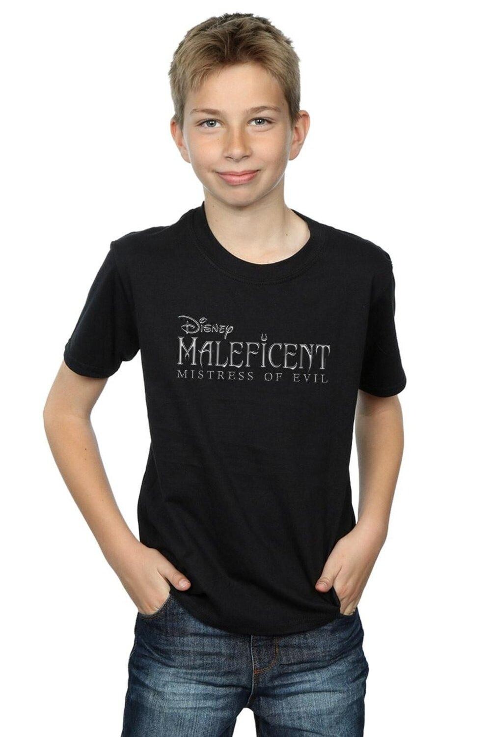 

Футболка с логотипом Maleficent Mistress Of Evil Disney, черный
