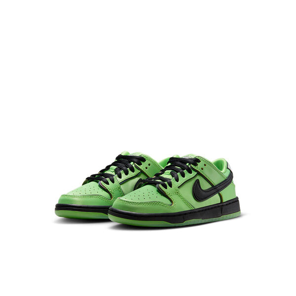 Кроссовки (PS) Nike x The Powerpuff Girls SB Dunk Low Pro QS 'Buttercup', зеленый — фото 3