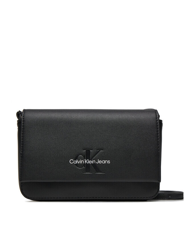 

Наплечная сумка Sculpted Ew Flap Calvin Klein, черный