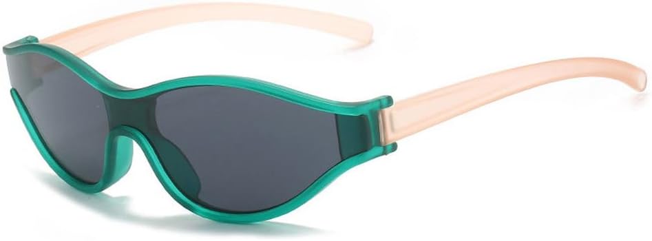 

Сексуальные солнцезащитные очки «кошачий глаз» с оригинальным дизайном, винтажные зеркальные, роскошные, цельные, в маленькой оправе, с защитой от УФ-излучения UV400 TKKTLLT, Champagne Green