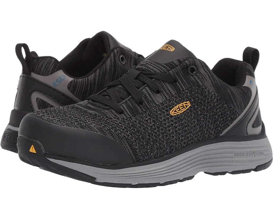 

Кроссовки KEEN Utility Sparta Aluminum Toe ESD, цвет Black/Grey Flannel