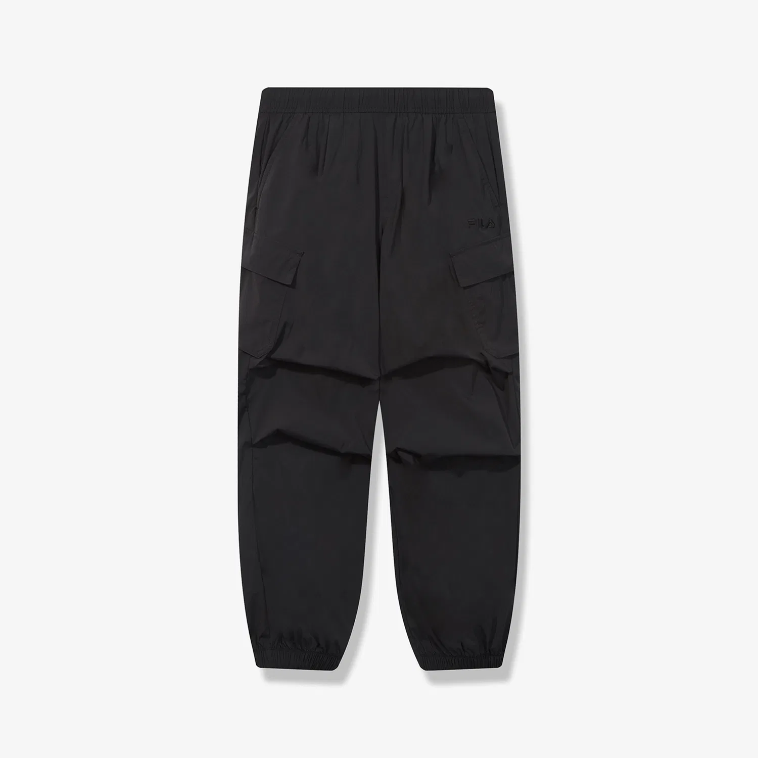 Детские лёгкие брюки карго чёрные от Fila Kids