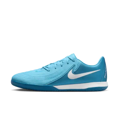 

Кроссовки Nike Phantom GX 2 Academy IC Low-Top Soccer Shoes, цвет Blue Fury/White