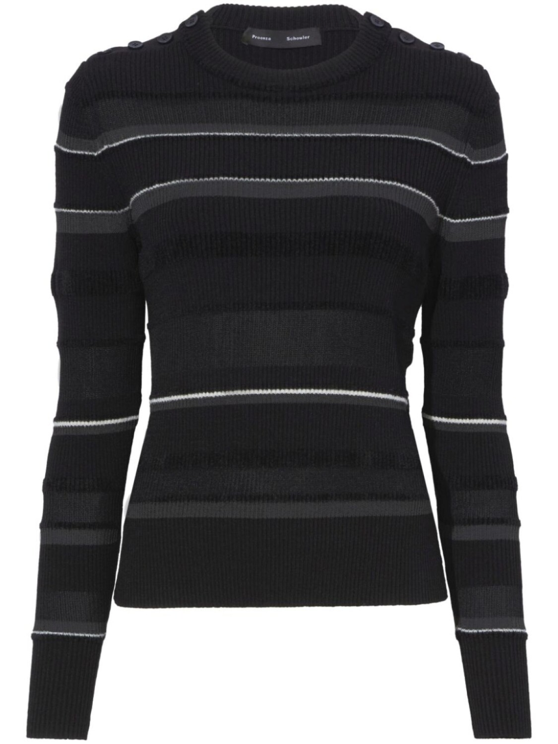 

Proenza Schouler полосатая толстовка в рубчик, черный