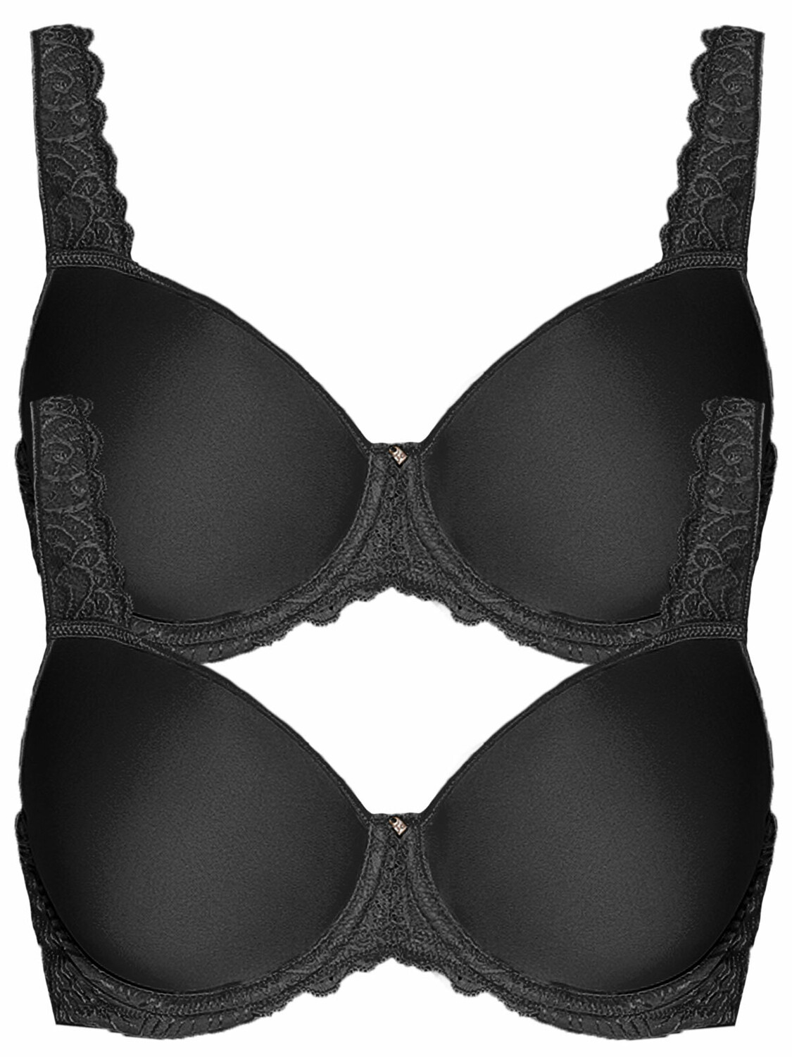

Бюстгальтер с косточками Viania 2er Pack Spacer Bügel BH Marina, черный