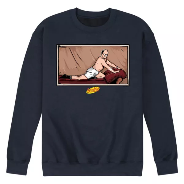 

Мужская флисовая толстовка Seinfeld George Costanza The Package Licensed Character, синий