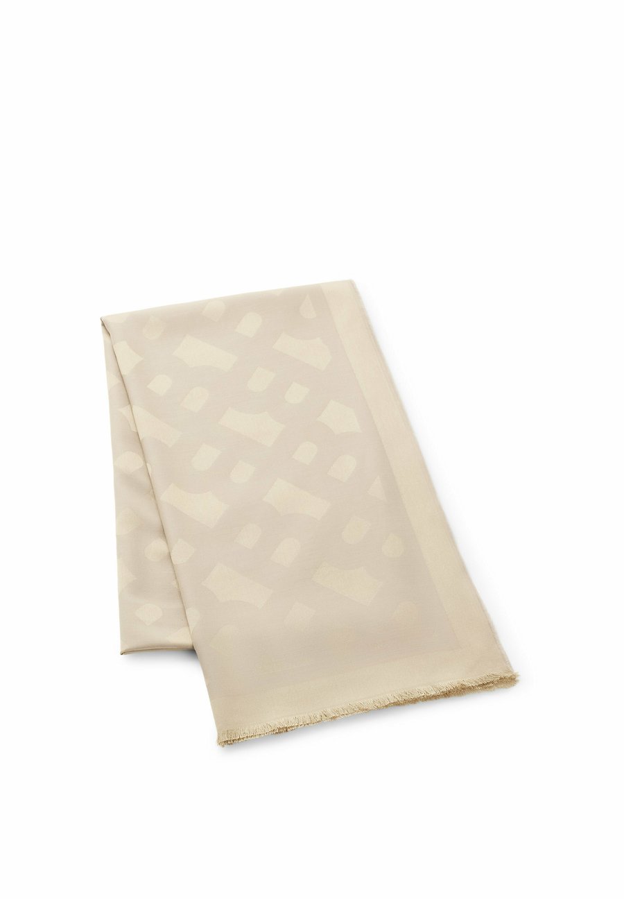 

Шарф BOSS MONYQUE, Light Beige Five/Beige