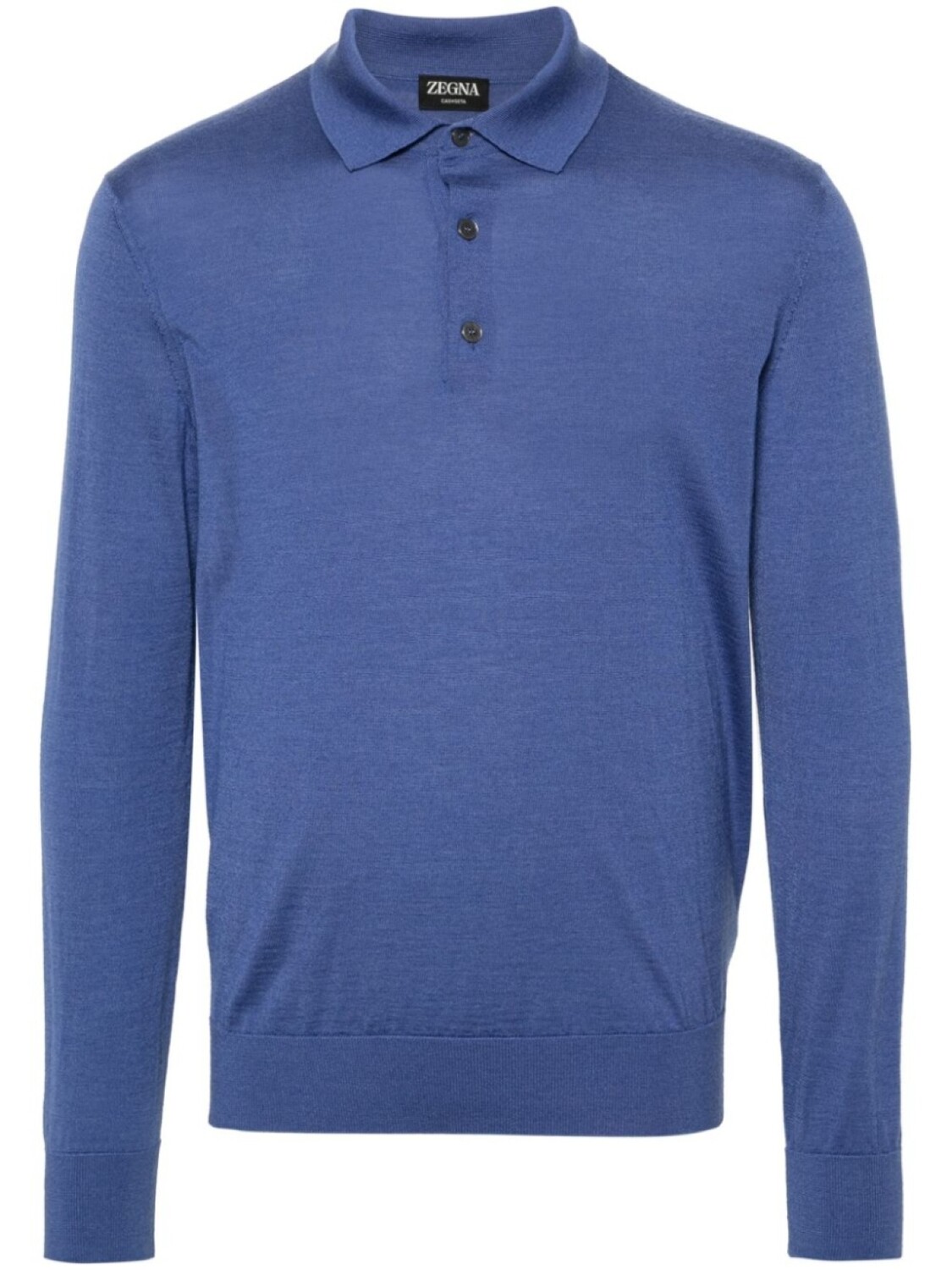 

Zegna рубашка поло из смесового кашемира, синий