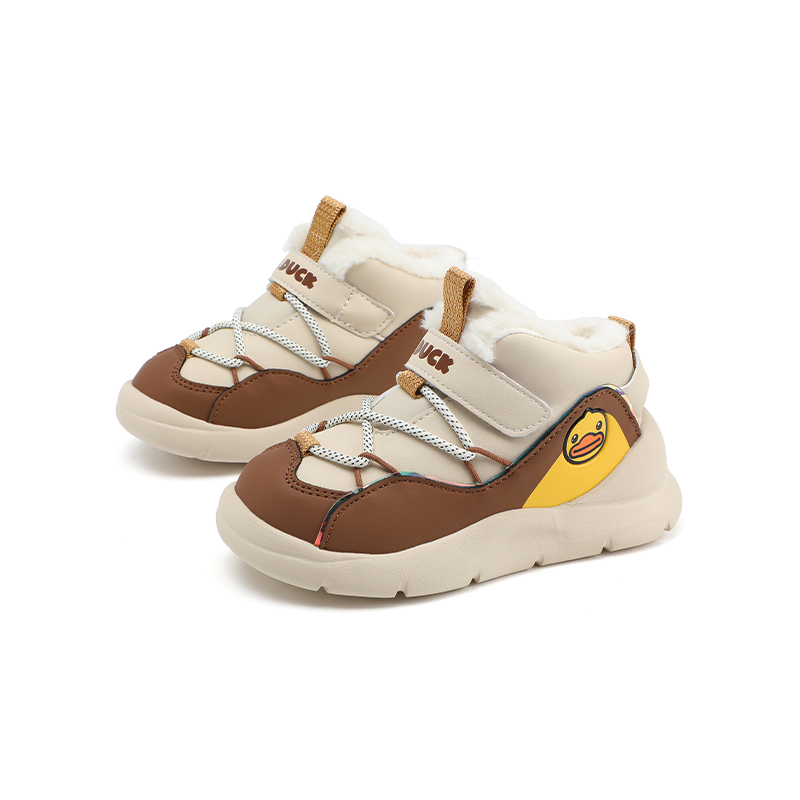 B.Duck Желтые сапоги Duck Abrasion Resistant легкие утепленные с амортизацией Mid top для детей 3-7 лет — фото 4
