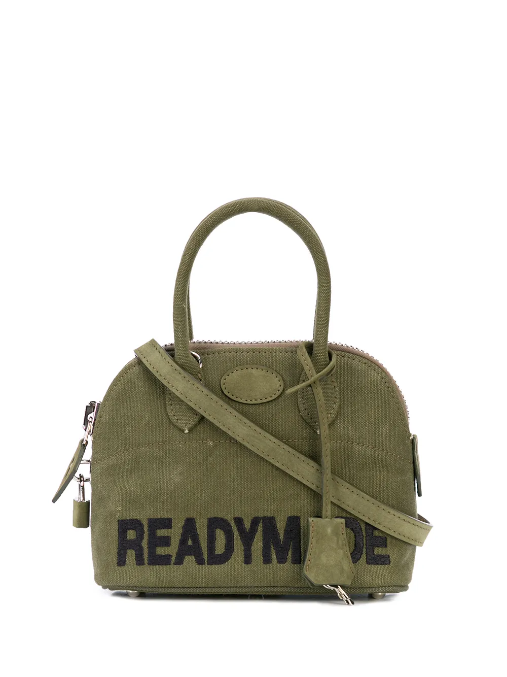 

Сумка на плечо с контрастными логотипом Readymade, зеленый