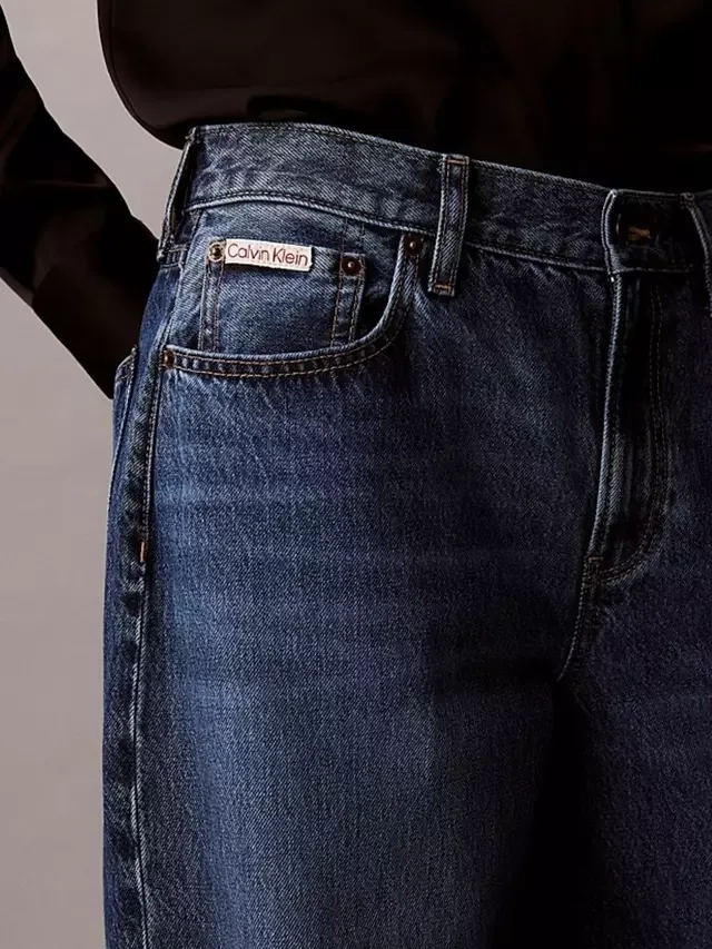 Свободные джинсы-бочонки, цвет индиго, Julius Calvin Klein — фото 3