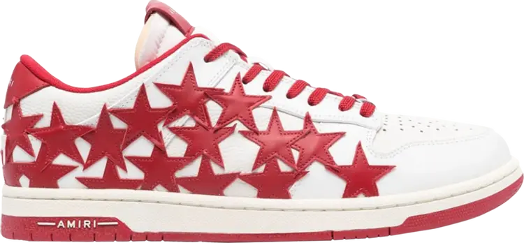 

Кроссовки Amiri Stars Low 'White Red', белый