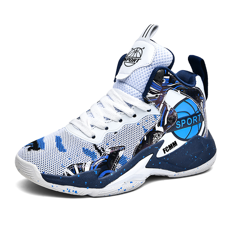 

Баскетбольные кроссовки Rebound Balance Mid Top для детей FCMM, белый/синий