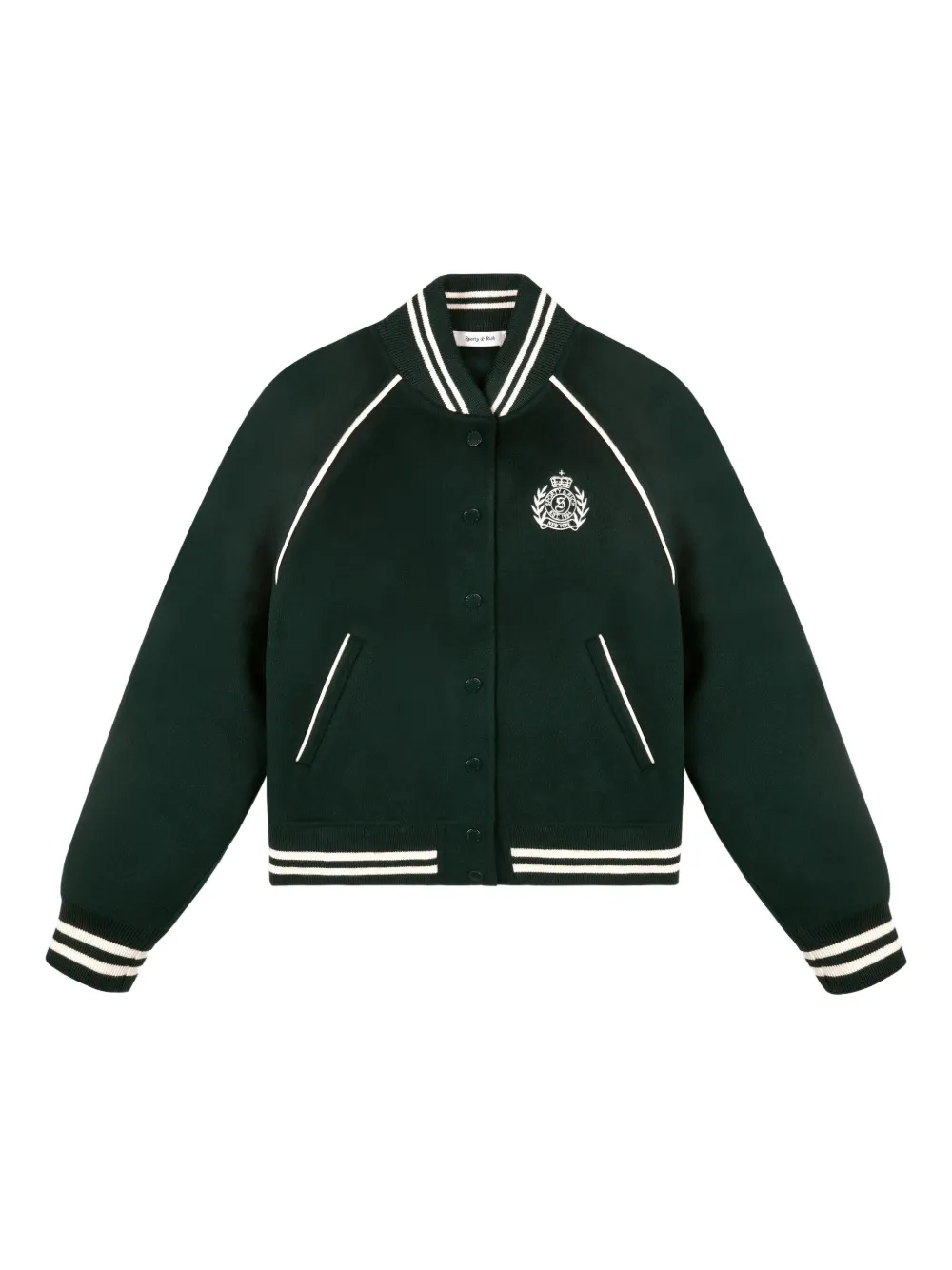 

Бомбер H&W Crest Sporty & Rich, зеленый