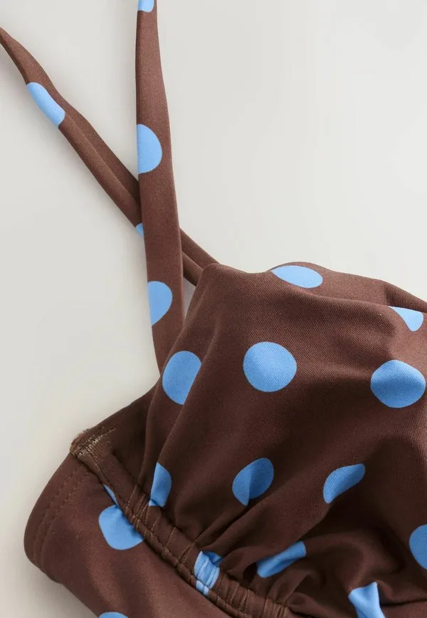 Верхняя часть бикини стандартного кроя Next, Chocolate Brown Spot — фото 3