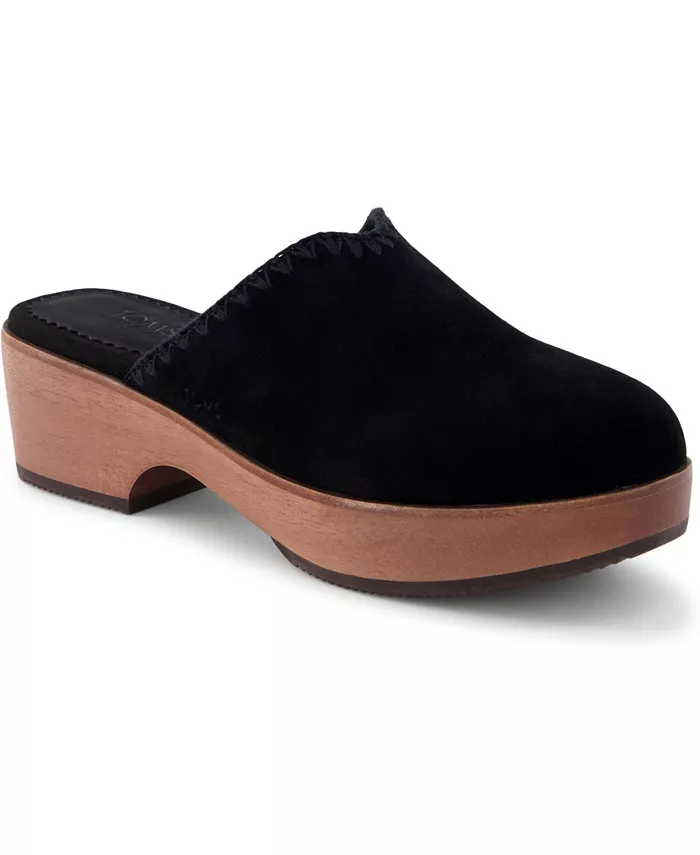 Женские мюли-клоги Addison из замши с деревянной подошвой TOMS, коричневый/бежевый