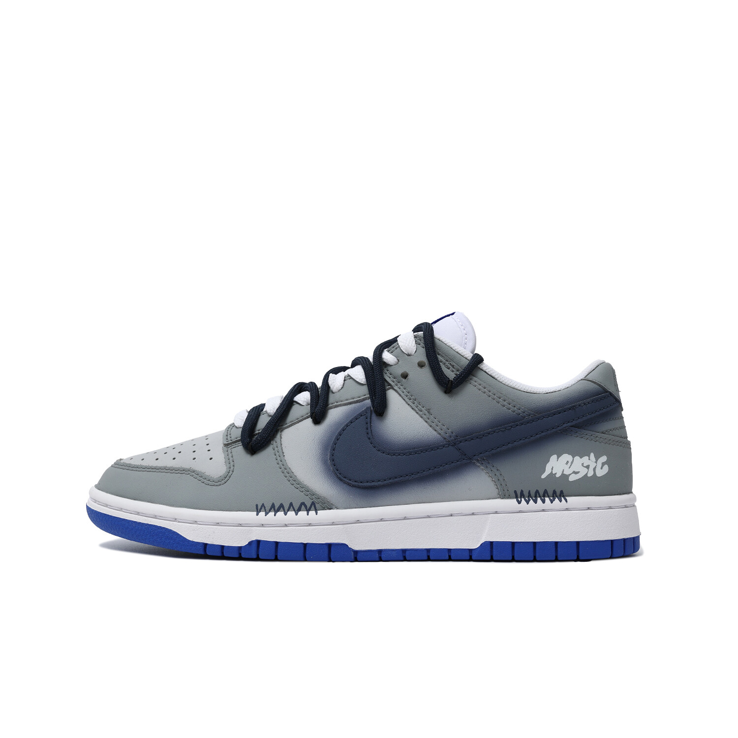 

Кроссовки Nike Dunk Skateboarding Shoes Unisex Low-top Blue/black, темно-серый