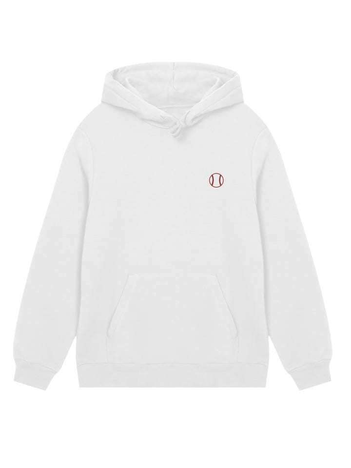 

Бейсбольная толстовка с капюшоном, вышитая в кремово-белом цвете F4NT4STIC