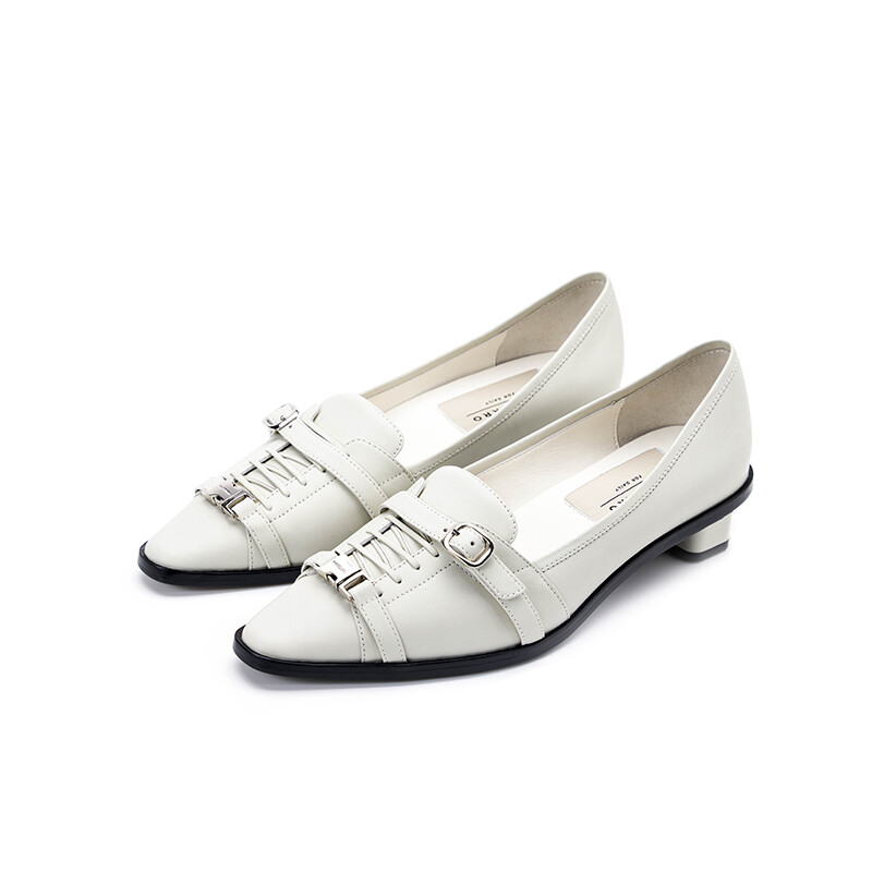 Туфли женские повседневные Women's Casual Shoes Women's Low-Top Cheese White R'Azzurro — фото 2