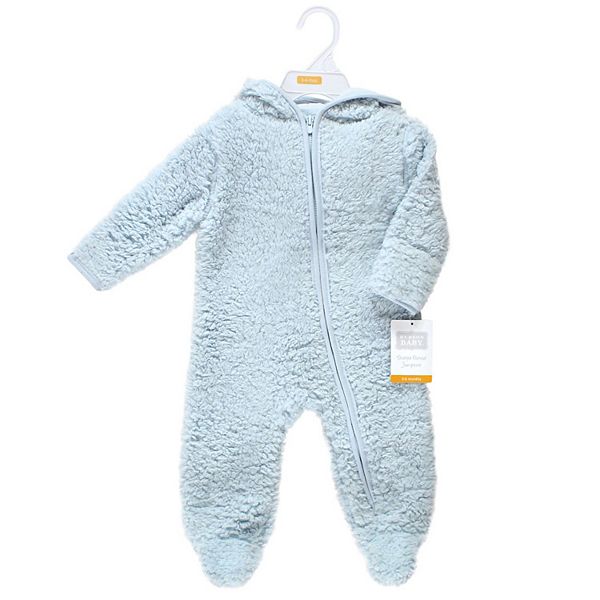 Флисовый конверт 1 шт, light blue, 0-3 месяцев Hudson Baby — фото 2