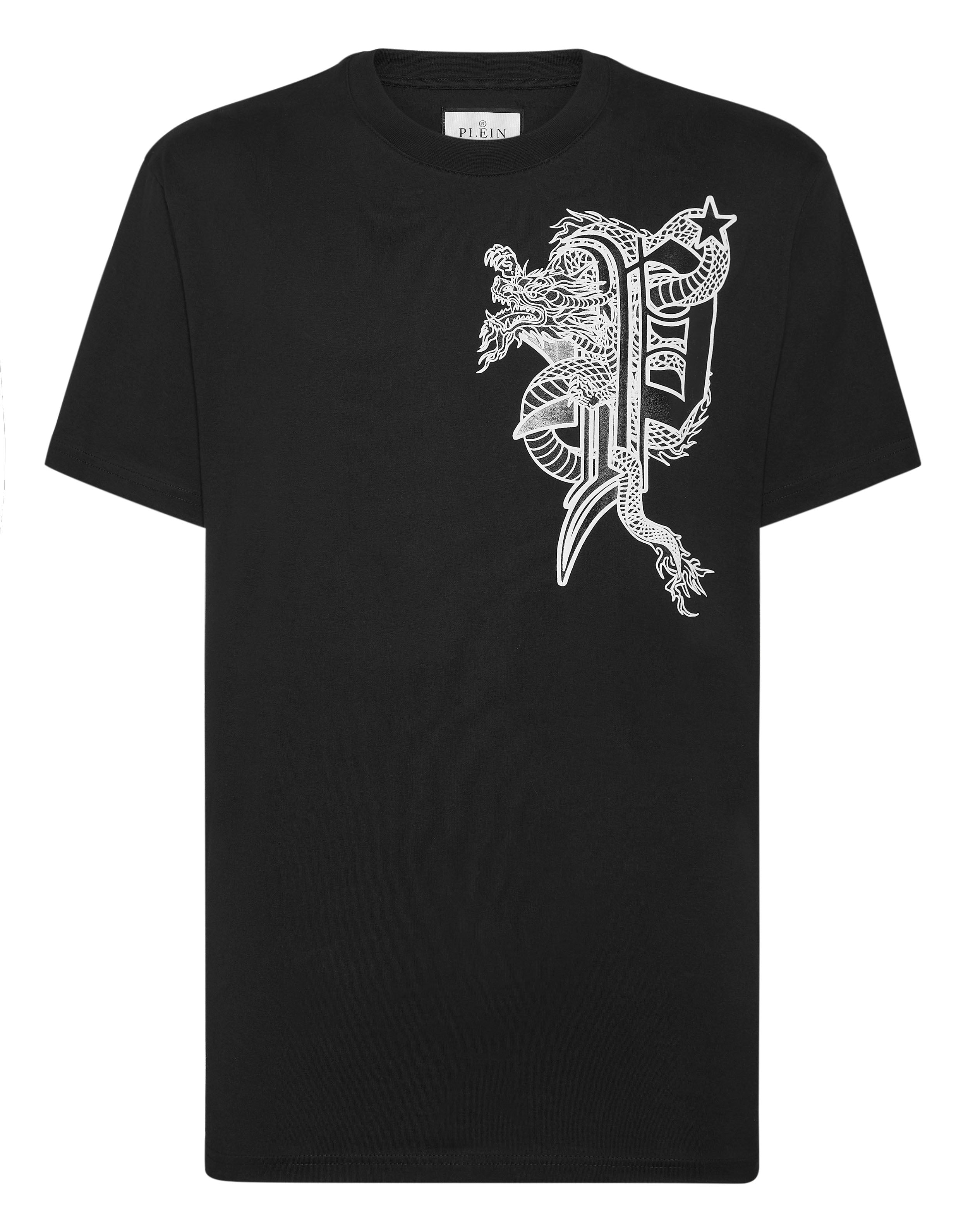

Футболка с круглым вырезом SS Dragon PHILIPP PLEIN, черный