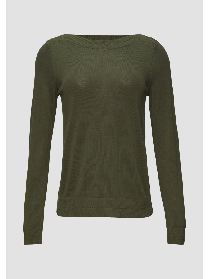 

Вязаный свитер цвета 7926_оливковый s.Oliver