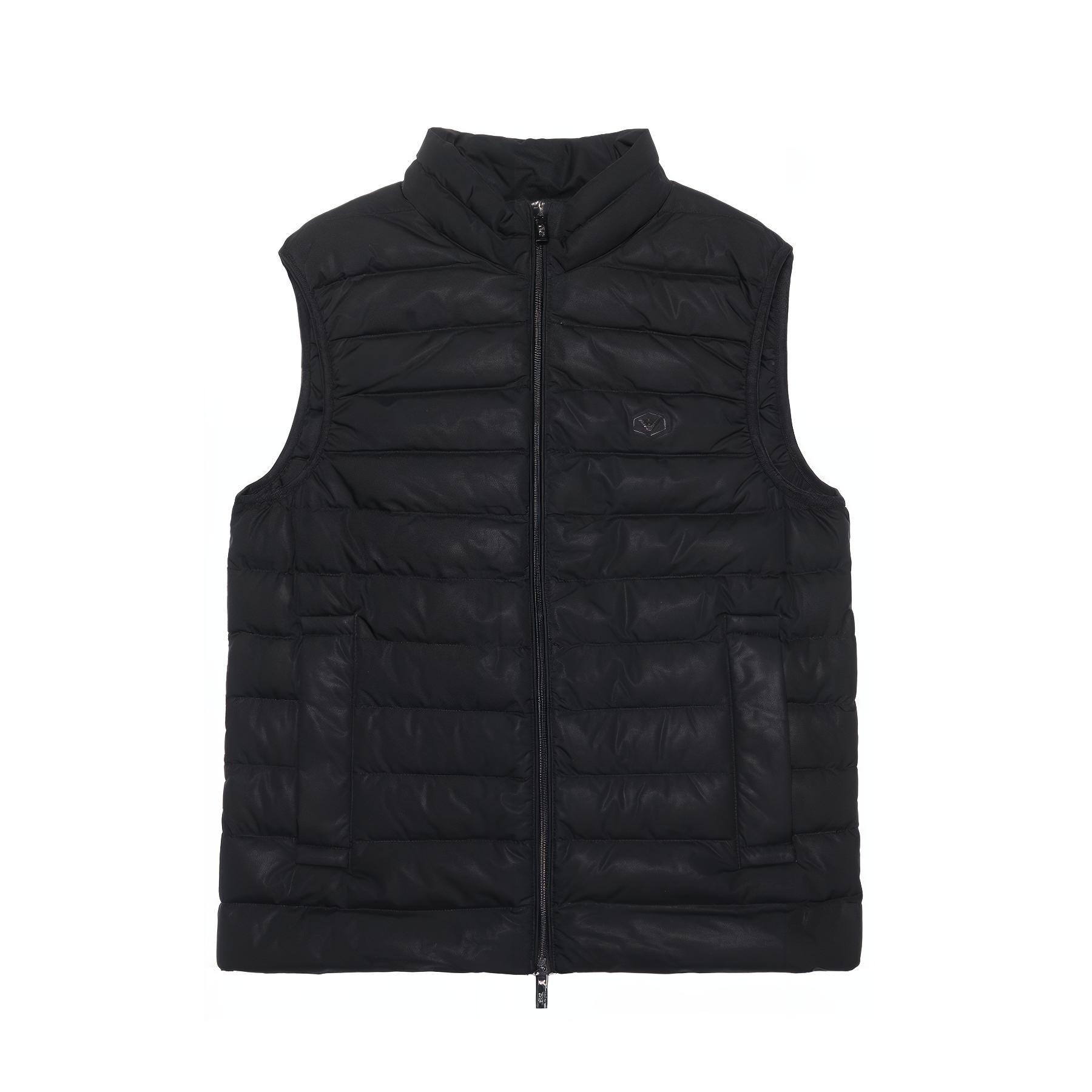 

Утепленный жилет с логотипом EMPORIO ARMANI, черный