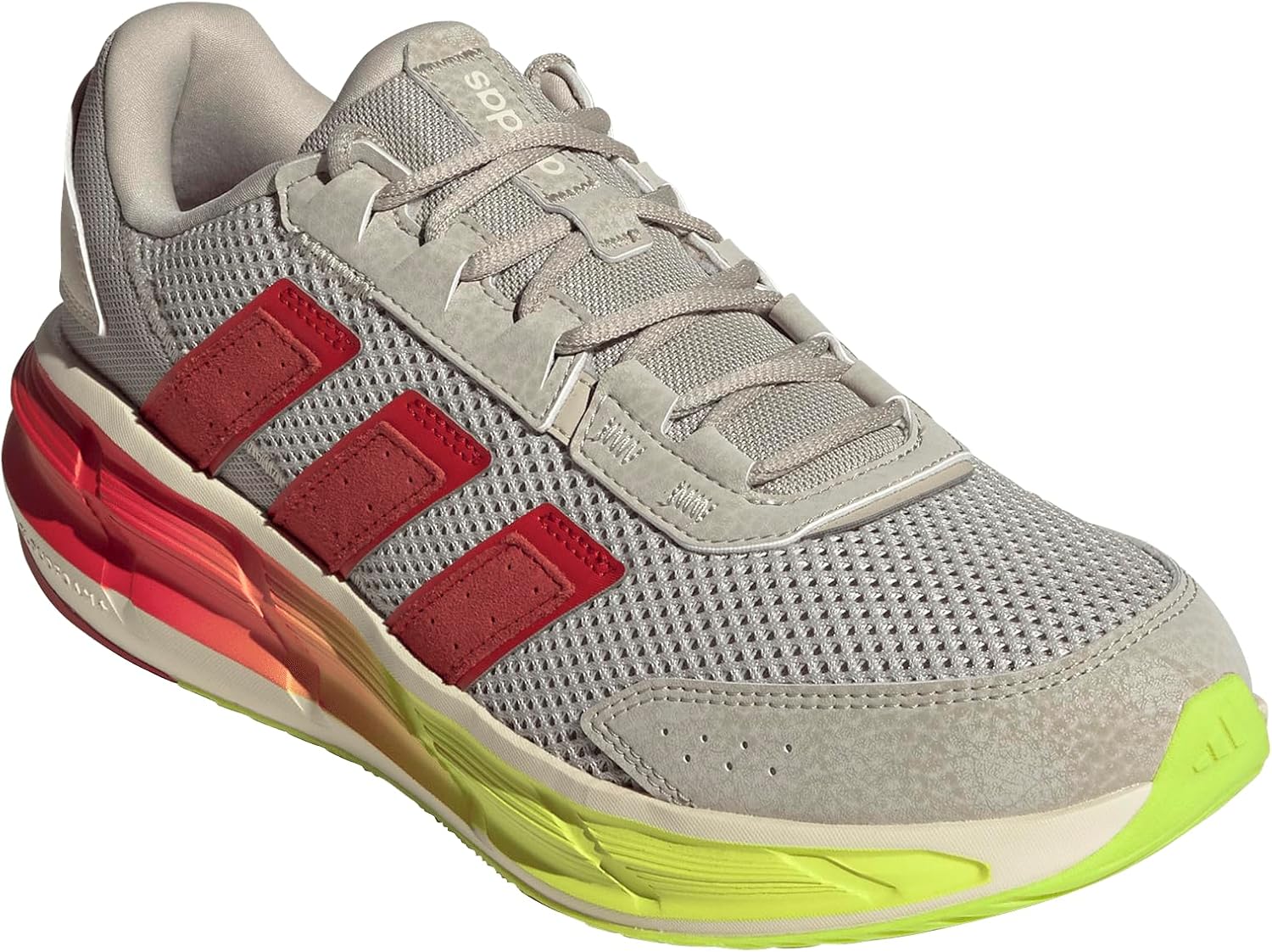 Мужские кроссовки Adidas Astrastar, Wonder Alumina/Better Scarlet/Lucid Lemon — фото 2