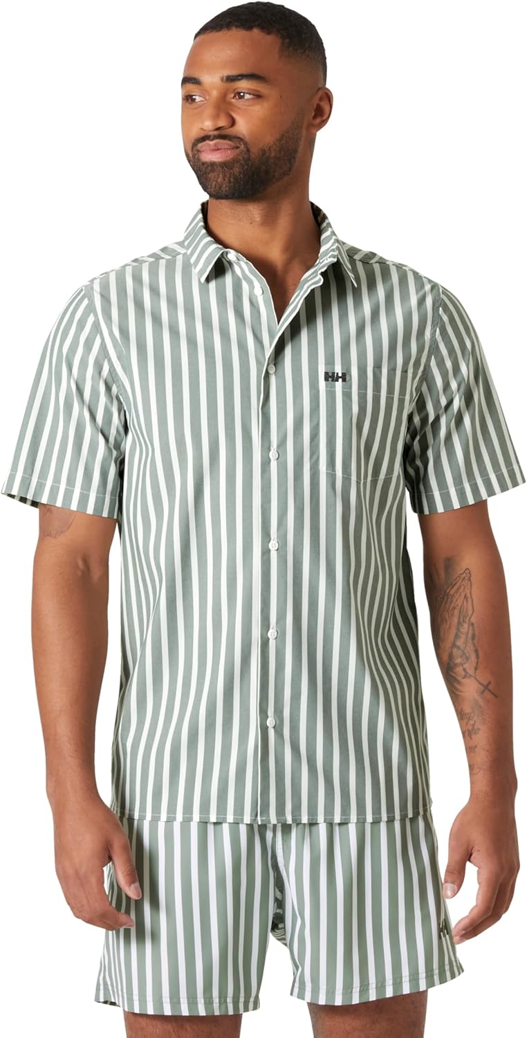 

Мужская рубашка Helly-Hansen Fjord Qd Ss 2.0 Helly Hansen, 390 Jungle Green Stripe