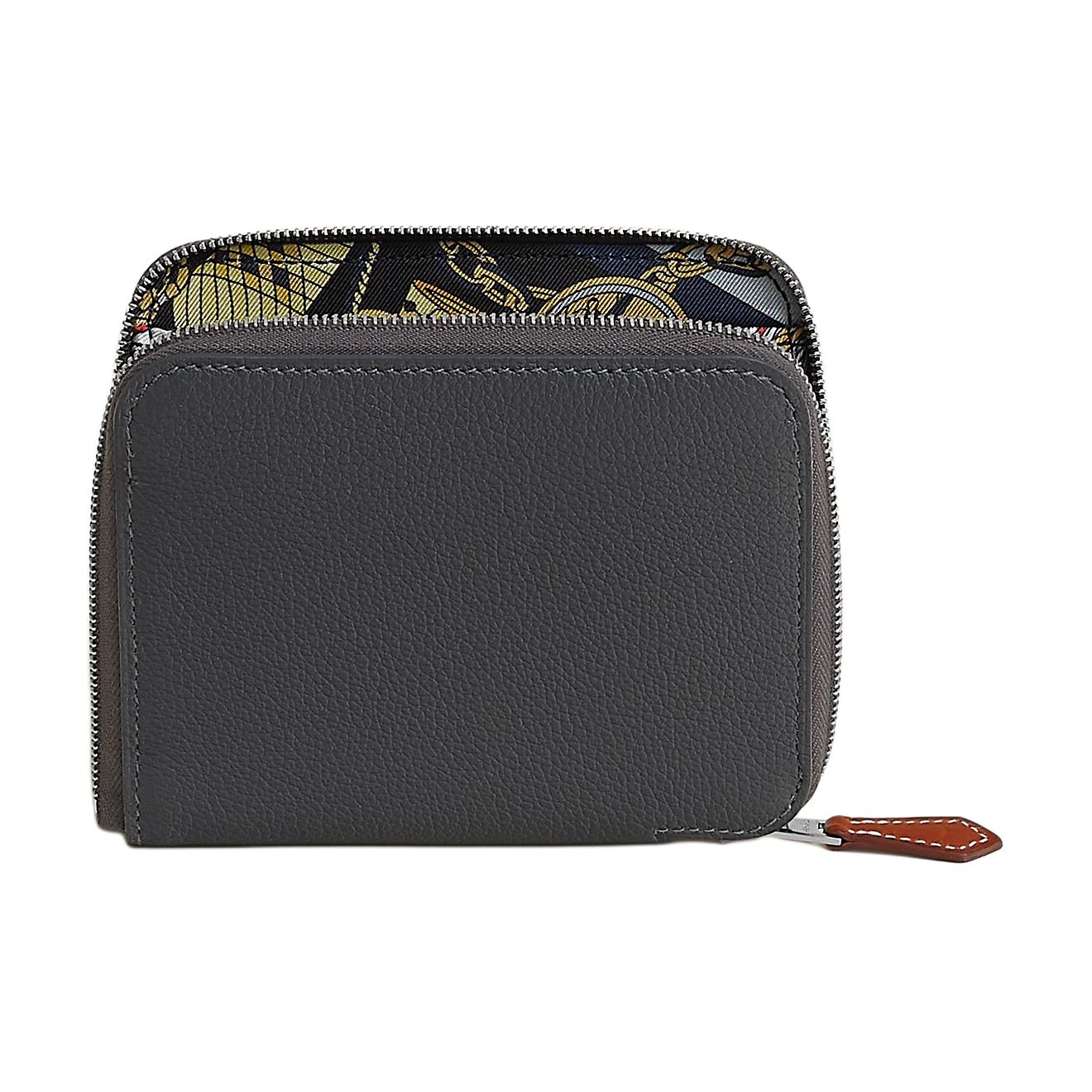 

Кошелёк Evercolor & Barenia Calfskin Women's Slate & Black & Yellow HERMES, Box Included