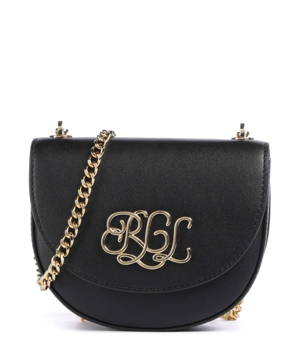 

Маленькая сумка через плечо Witley из мелкозернистой яловой кожи. Lauren Ralph Lauren, черный